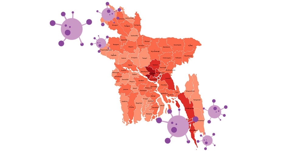 করোনায় আক্রান্তের সংখ্যা ৯০হাজার ছাড়ালো ১০০তম দিনে
