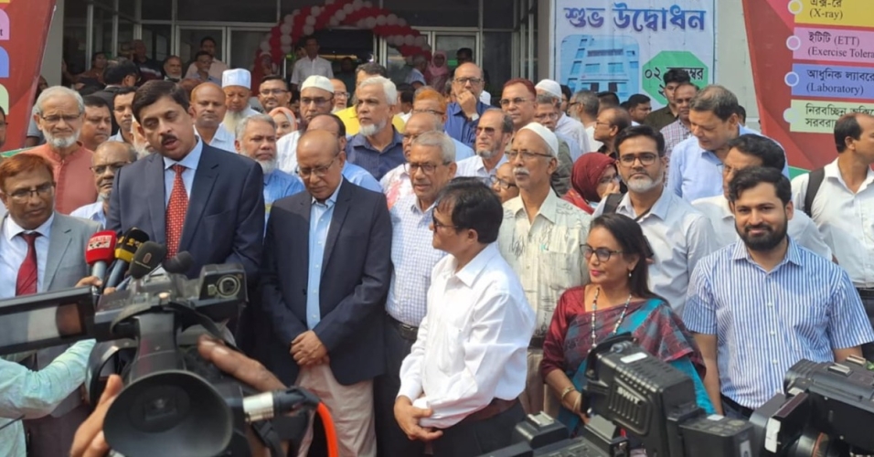 রাজশাহী ন্যাশনাল হার্ট ফাউন্ডেশন হাসপাতাল অ্যান্ড রিসার্চ ইনস্টিটিউটের হাসপাতালের চিকিৎসাসেবা কার্যক্রমের শুভ উদ্বোধন