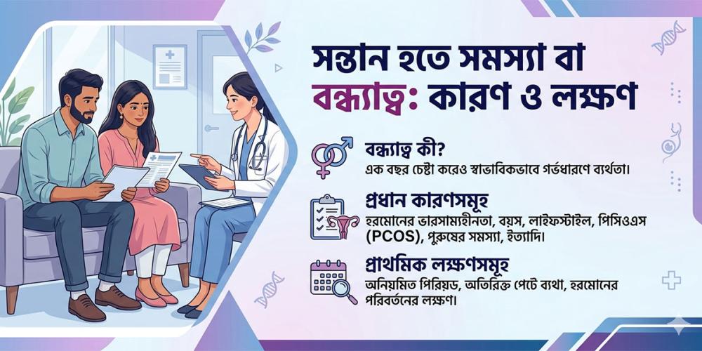সন্তান হতে সমস্যা বা বন্ধ্যাত্ব কী? কেন হয় এবং এর প্রাথমিক লক্ষণগুলো কী কী?
