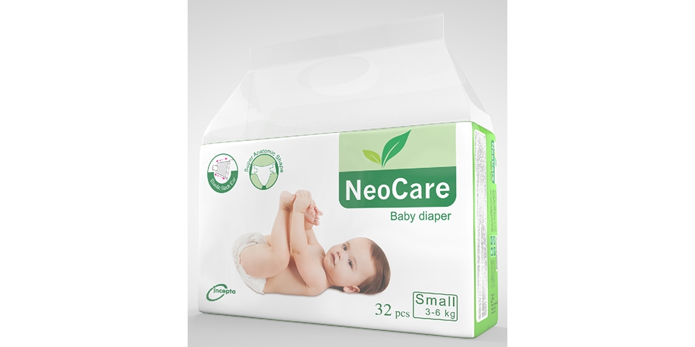 NeoCare Diaper 32 pcs (Small, 3-6 Kg)